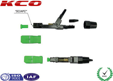 FTTH 0.4dB Telecom Grade SC APC UPC Field Installable Fiber Optic Connector For 0.9mm Cable