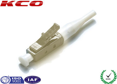 Fiber Optic Cable LC Connector 0.9 mm Mutilmode / MM LC Connector Housing With Ceramic Ferrule