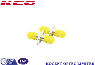 0.10dB Repeatability ST Oblong Metallic Fiber Optic Adapter with Ceramic Sleeves and Dust Cap