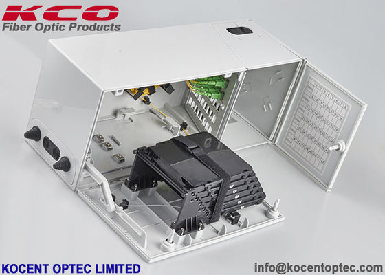 Multi-Operator Fiber Optic Terminal Box FTTH Indoor 48 Ports SC Simplex with 6 Trays and 450x180x150mm Dimensions