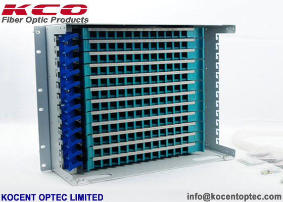 19'' 144 Core Fiber Optic Distribution Box with Steel Material for Secure Fiber Protection