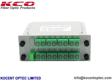 High Reliability 1x16 Fiber Optic Splitter LGX Module for 19'' Patch Panel with 0.3m Length