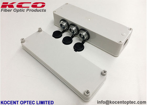 Pole Mountable Waterproof ABS Fiber Optic Splice Closure FTTA Fiber Optic Joint Closure 6 Port