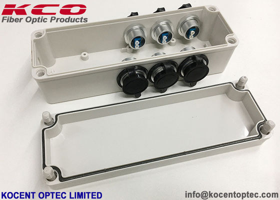 Pole Mountable Waterproof ABS Fiber Optic Splice Closure FTTA Fiber Optic Joint Closure 6 Port
