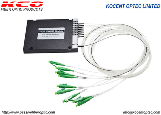 Fiber Optic DWDM Dense Wavelength Division Multiplexer ABS Modular LC APC 100G 8CH