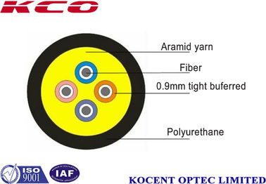 সামরিক বাহিনী ক্ষেত্র টাইট Buffered ফাইবার অপটিক কেবল অ মেটালিক SM Mm Om3 Om4