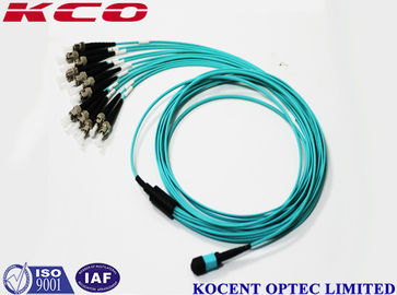 Stable MPO MTP Patch Cord with 12 ST/UPC Breakout Kits for Multimode OM3 OM4 OM5 and 0.35dB Low Insertion Loss