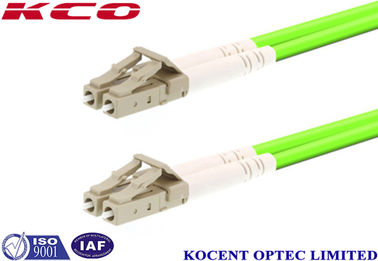 LC-LC Duplex Multimode OM5 Fiber Optic Patch Cord with 0.35dB Insertion Loss and 60dB Return Loss
