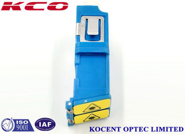 Auto Shutter Fiber Optic Cable Adapter 9/125 Single Mode LC/UPC Duplex Plastic Material