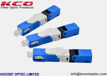 UPC Blue Fiber Optic Fast Connector with 0.2dB Insertion Loss and 55dB Return Loss for 0.9mm Cable