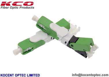 0.2dB Insertion Loss 55dB Return Loss 3D Pass Fiber Optic Fast Connector for FTTH Field Assembly