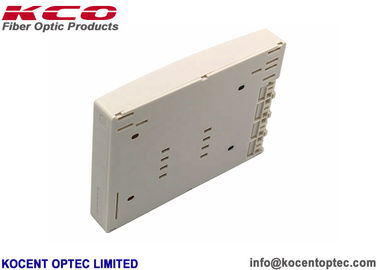 4 Port 4 Core Indoor Fiber Optic Termination Box with ABS+PC Material for FTTx Network System