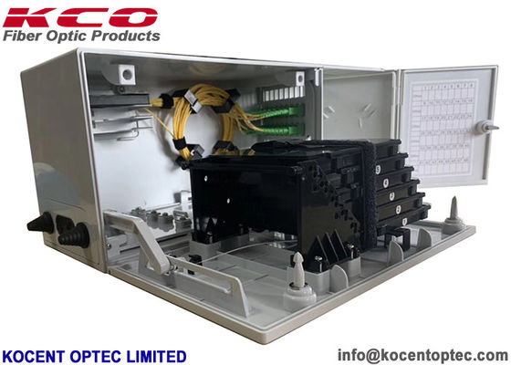 48 পোর্ট ওয়াল মাউন্ট ফাইবার সমাপ্তি বক্স এমওডিবি স্প্লিটার বিতরণ কেসিও-এফটিবি-48 এইচডাব্লু