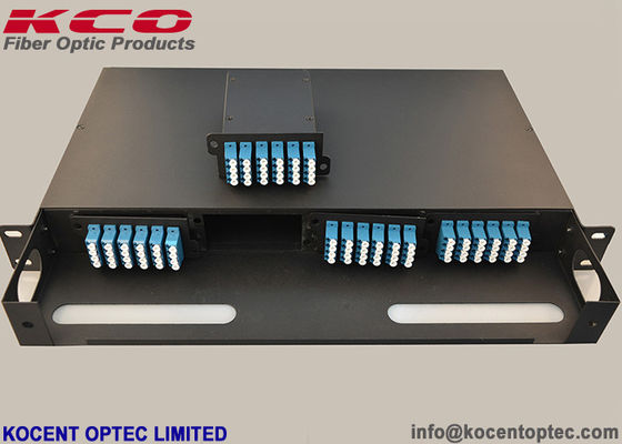 96 Cores High Density MPO Fiber Optic Patch Panel 1U 19'' Rack Mount MTP Fiber Optic Termination Box