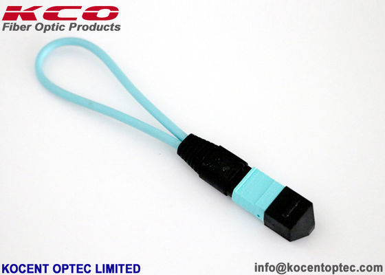 OM3 OM4 LSZH Mini MPO MTP Loop Back Patch Cord for 40G 100G Fiber Testing