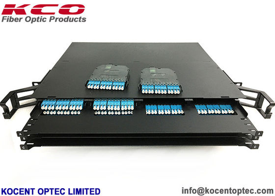 144 Core LC Duplex 1U Rack Mountable MPO MTP Patch Panel for High Density Fiber Optic Networks