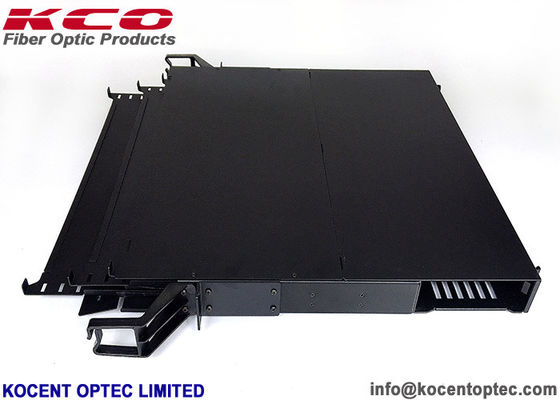 1U 144cores Rack Mounted MTP MPO Optical Patch Panels 144fibers LC Duplex Port