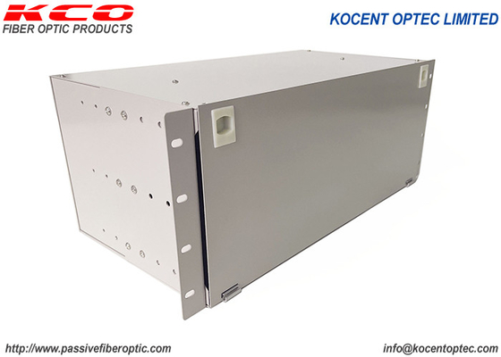 4U 19'' Fiber Optic PLC Splitter with 0.9mm Cable for Indoor Cabinet Use and Low Insertion Loss