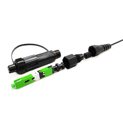 FTTH অ্যাপ্লিকেশনের জন্য BBU RRU FTTA মিনি SC ফাস্ট কানেক্টর আউটডোর ওয়াটারপ্রুফ